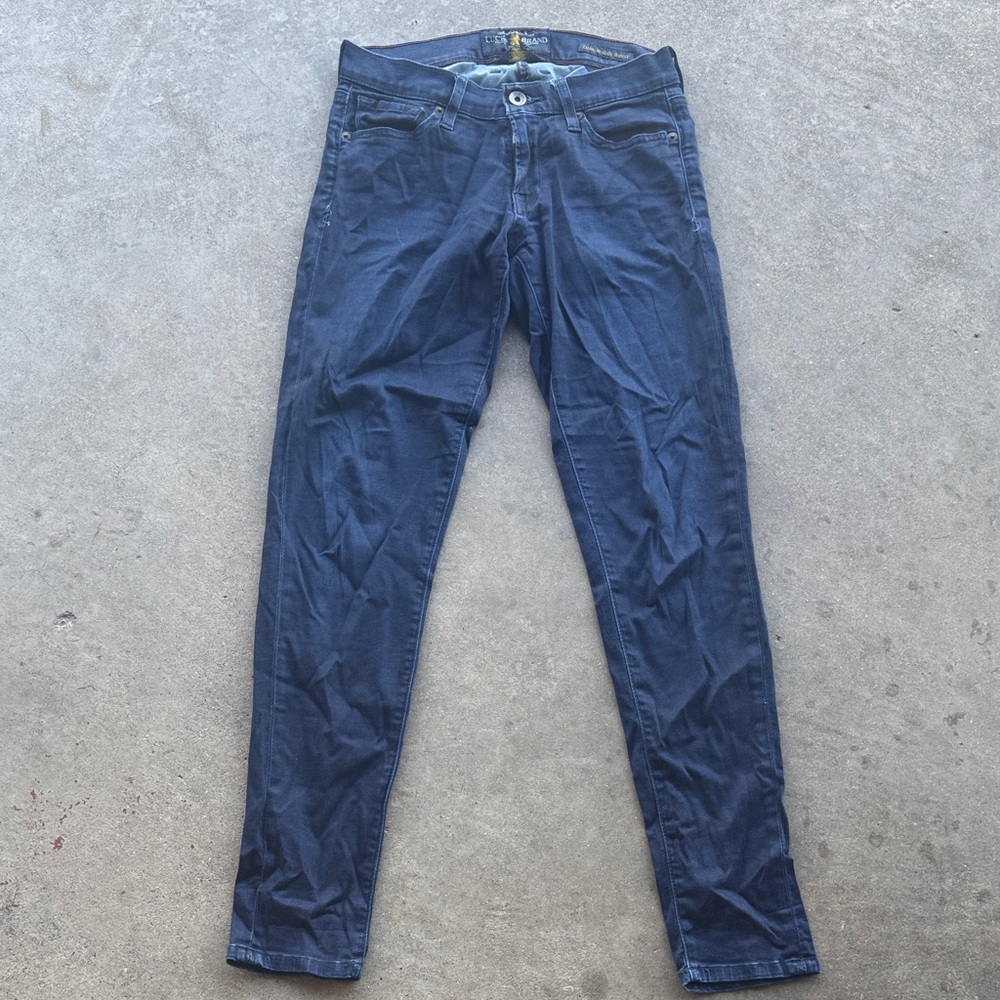 Lucky Brand Charlie, super skinny Dark Blue Denim Jeans Size 2 / 26